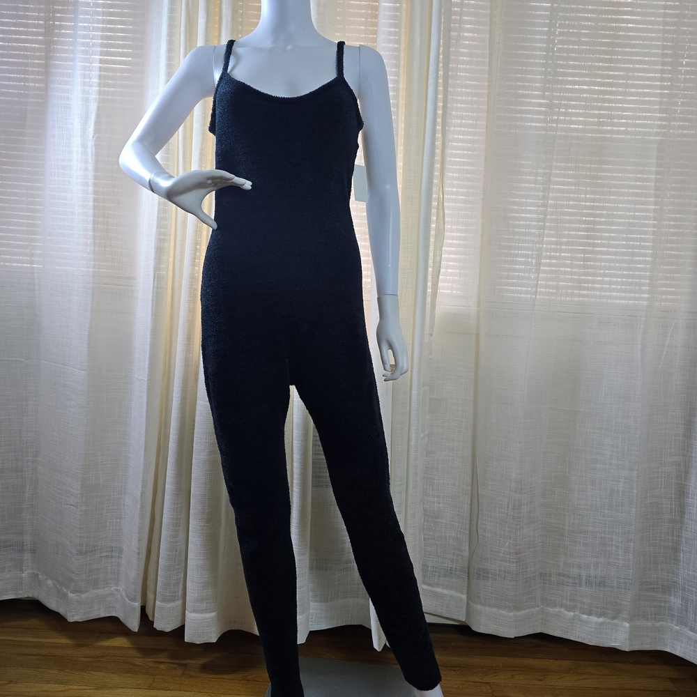 Black Gray Women's Jumpsuit